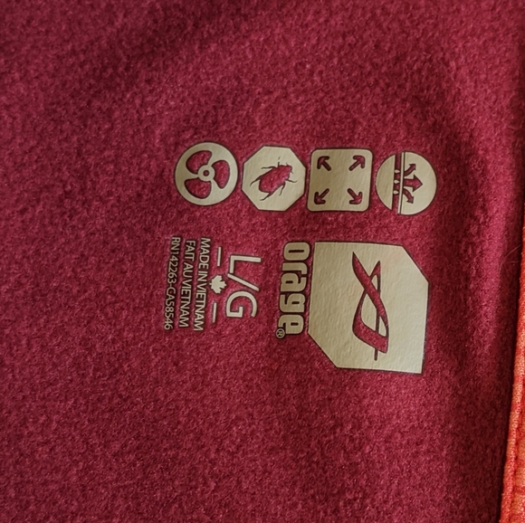 Orage half zip base layer in size large - Picture 3 of 4